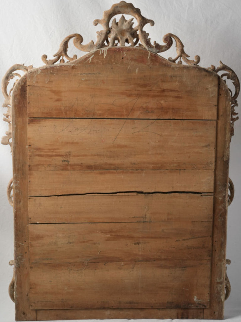 Refined restored vintage mirror