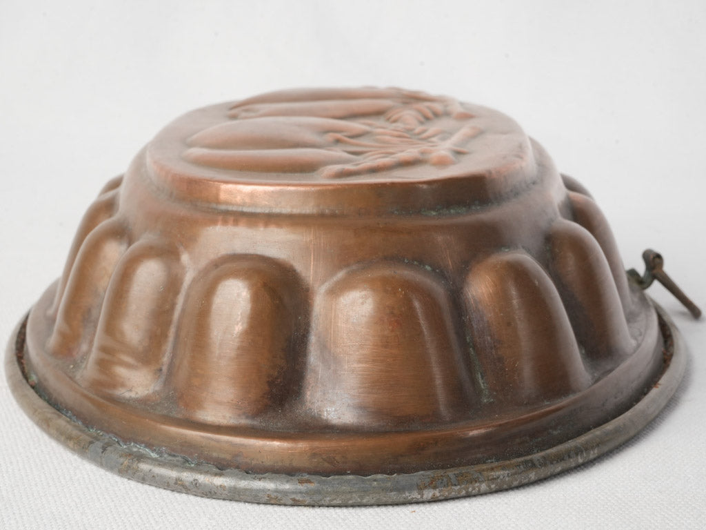 Timeworn detailed copper collector's item