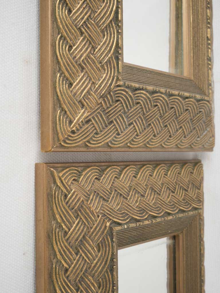 Elegant spa-themed vintage mirrors