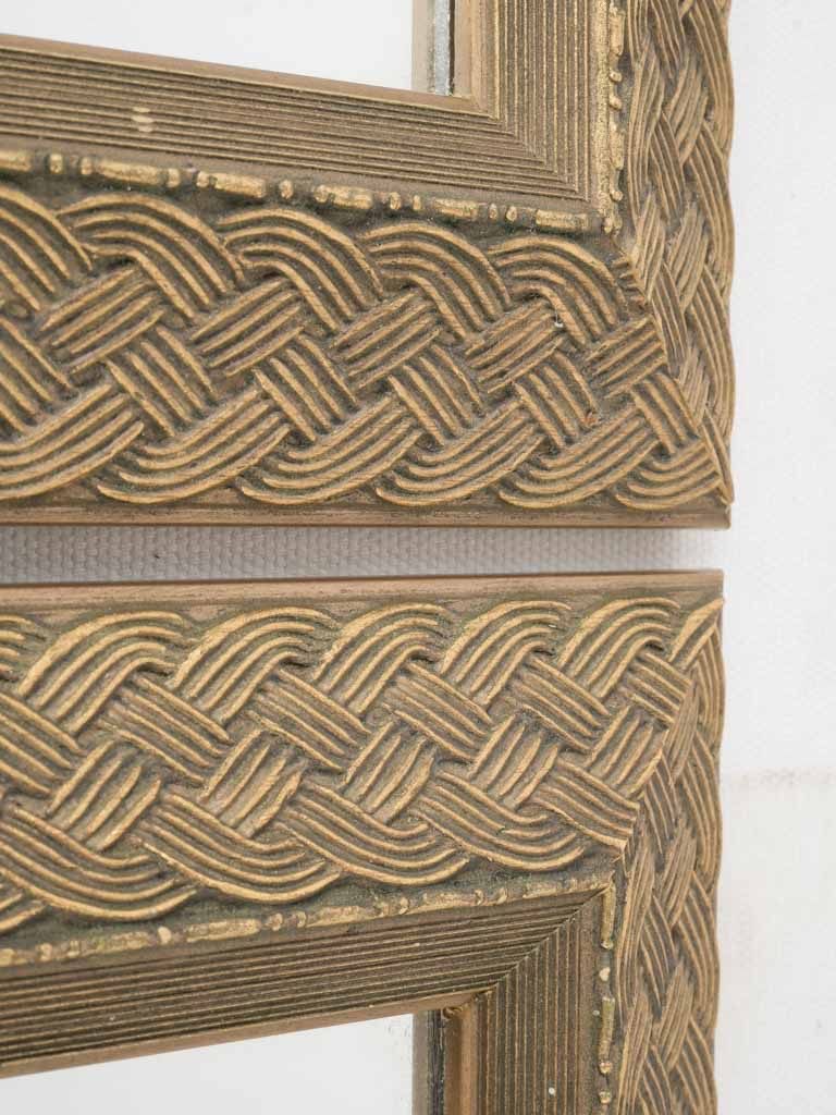 Delightful aged bronze mirrors