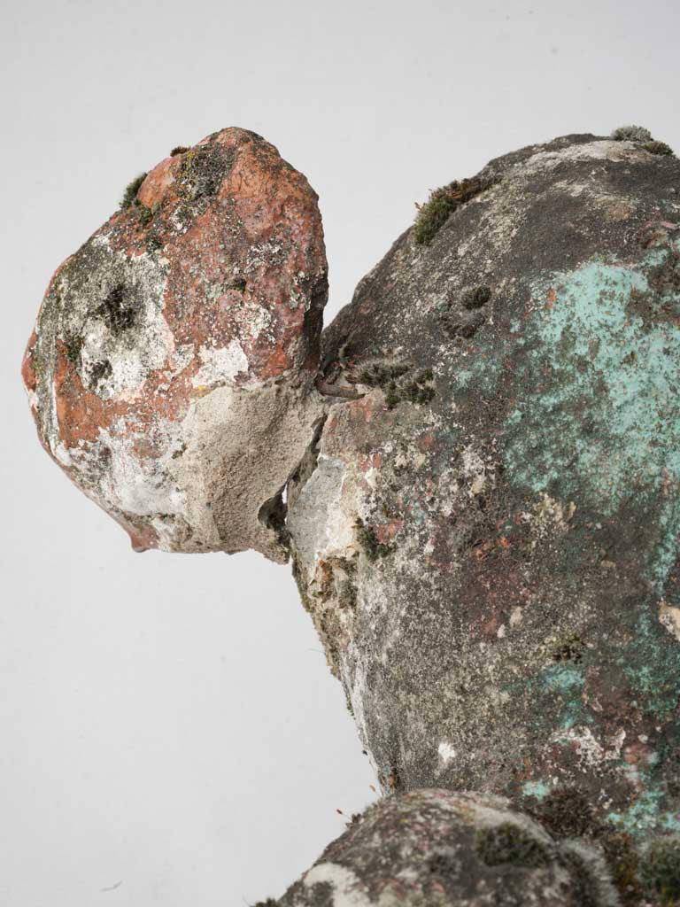 Concrete baby tiger with repairs