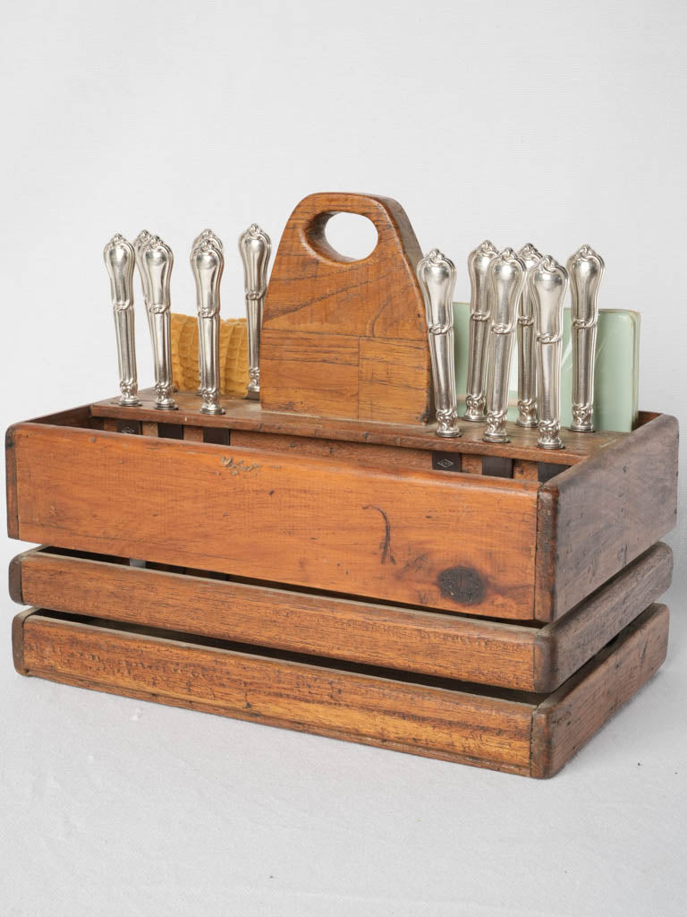 Rustic antique culinary organizer