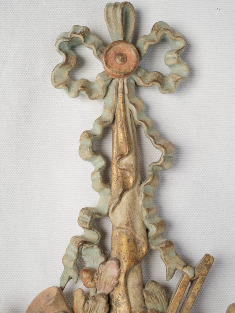 Mid-20th-Century Italian Two-Light Musical Trophy Sconce - 24½"