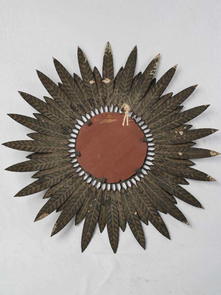 Warm luminous vintage mirror