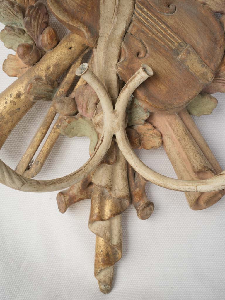 Mid-20th-Century Italian Two-Light Musical Trophy Sconce - 24½"