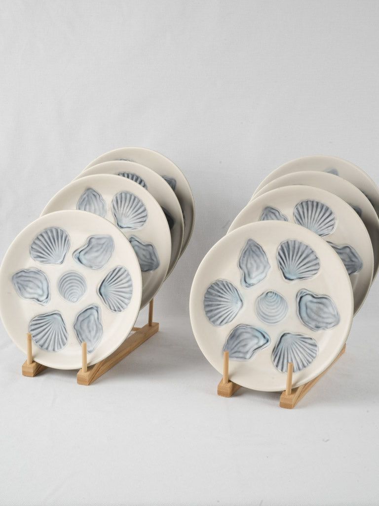 Antique earthenware Elchinger seafood dishes