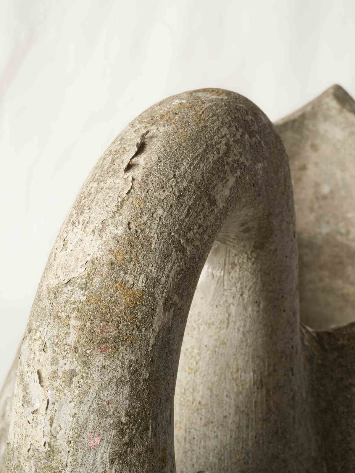 Weathered patina French garden swan
