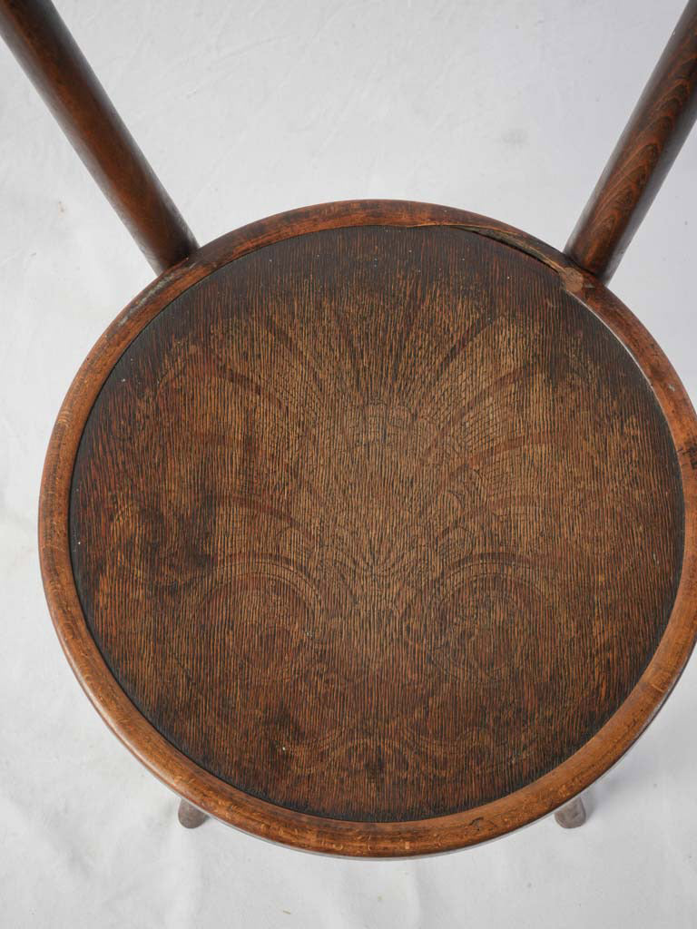 Rare Set Of 12 Antique French Bentwood Bistro Dining Chairs