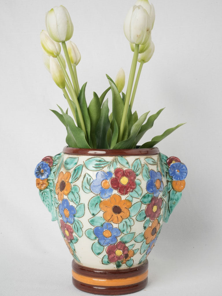 Vintage hand-painted Cerart Monaco vase