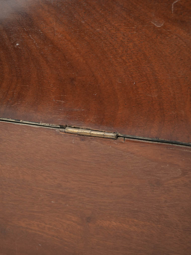 Aged mahogany whiskey storage crate