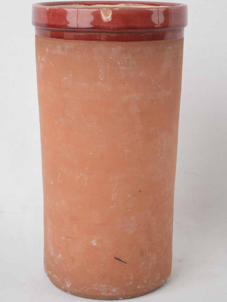 Handcrafted, emerald terracotta wine cooler