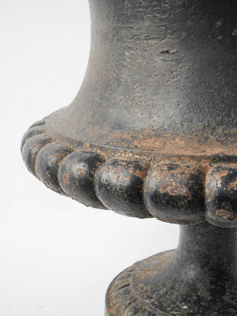 Beautifully aged patina accent urn