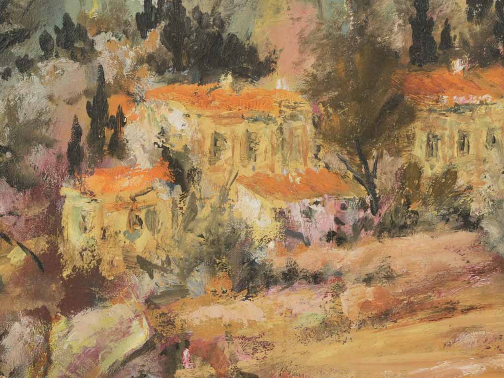 Luminous, Red-Roofed Provençal Landscape Art