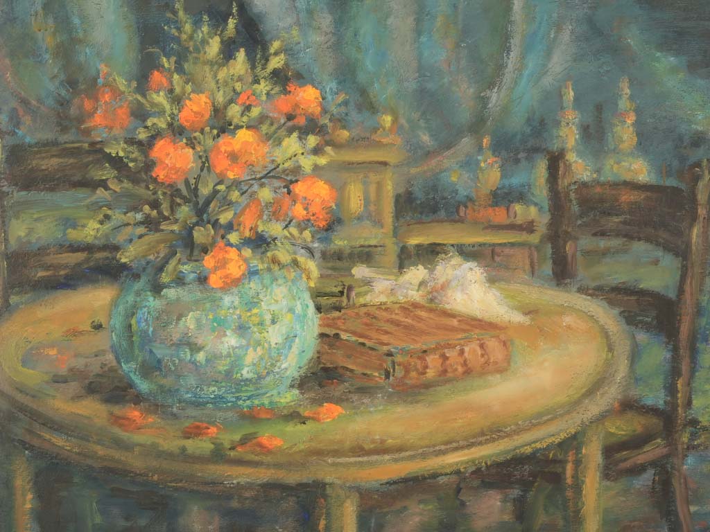 Timeless unframed Felix Tisot oil painting