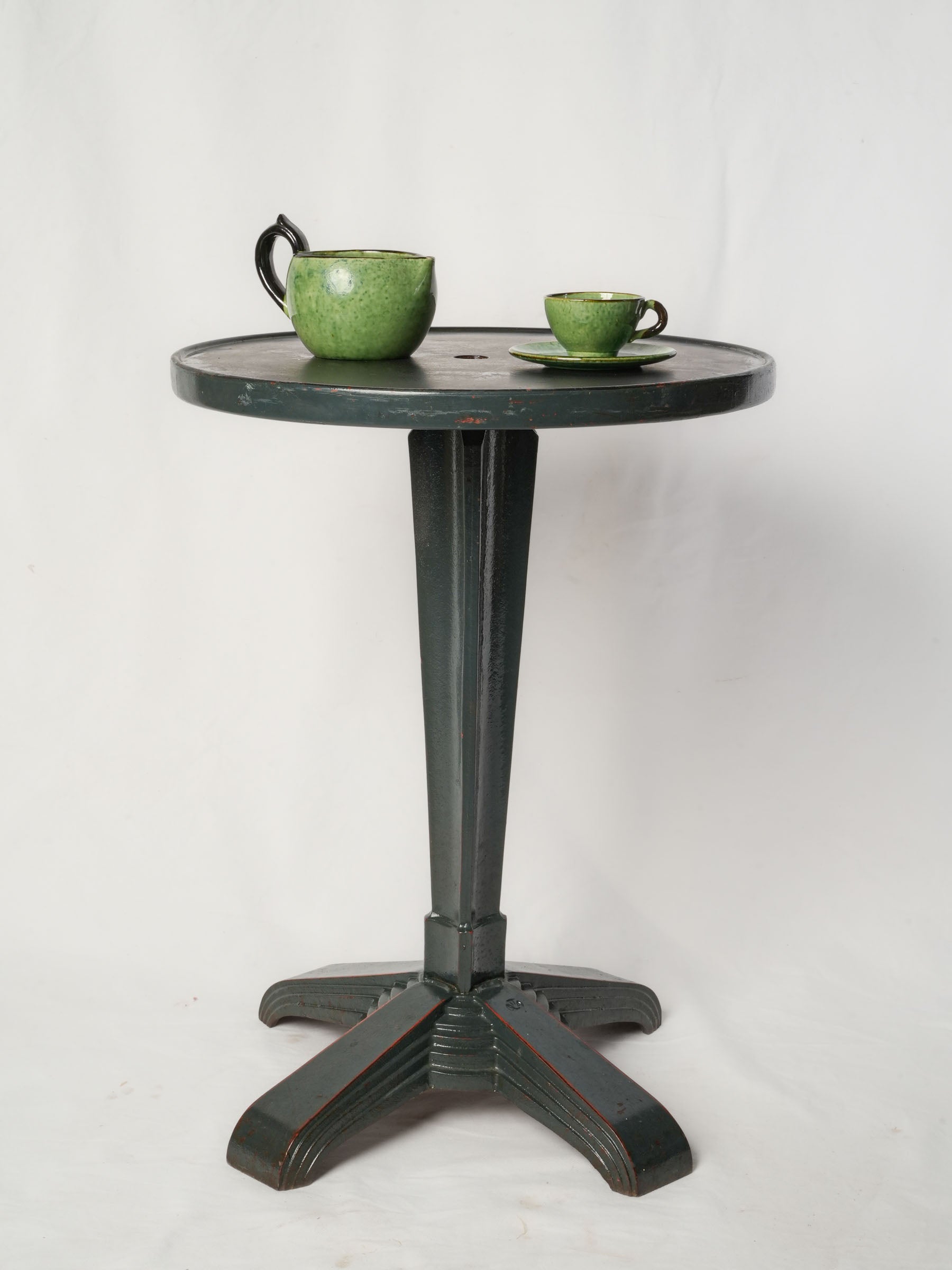 Louis Vuitton Art Deco Bistro Table in Black c. 1930s - 27½" x 20½"