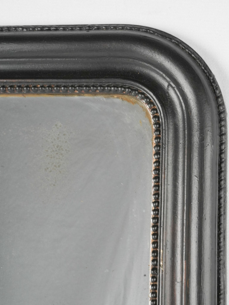 Antique beaded frame mid-sized mirror