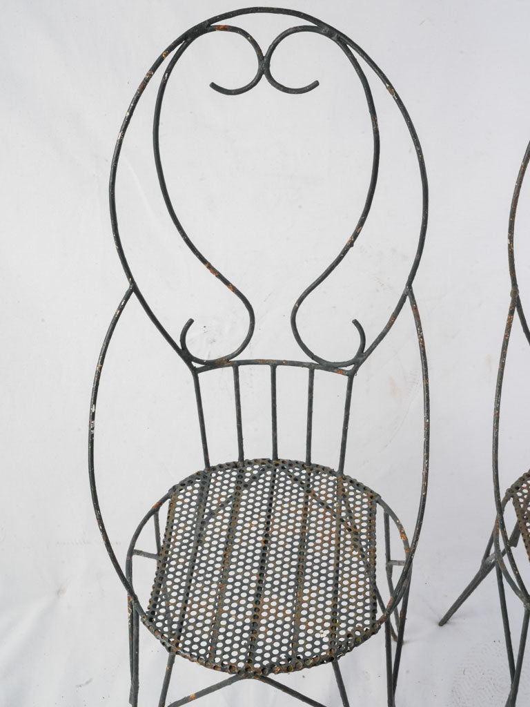Sturdy metal construction chairs  