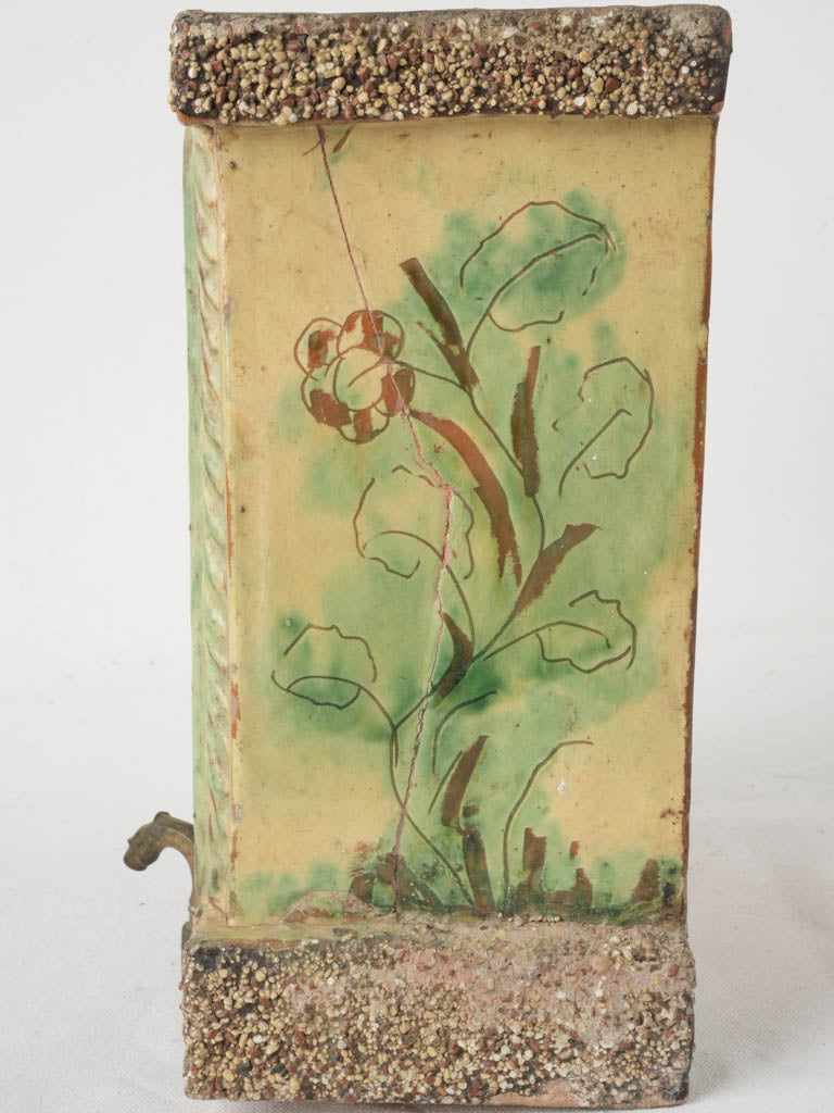 Elegant ceramic vessel with motifs
