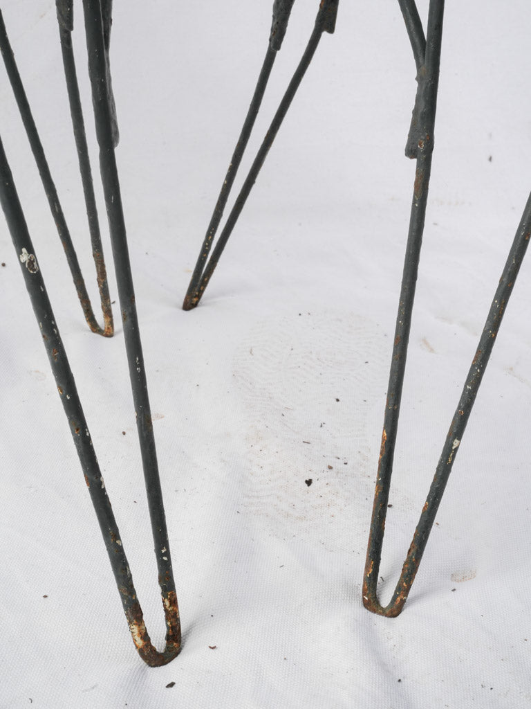 Understated French charm iron chairs