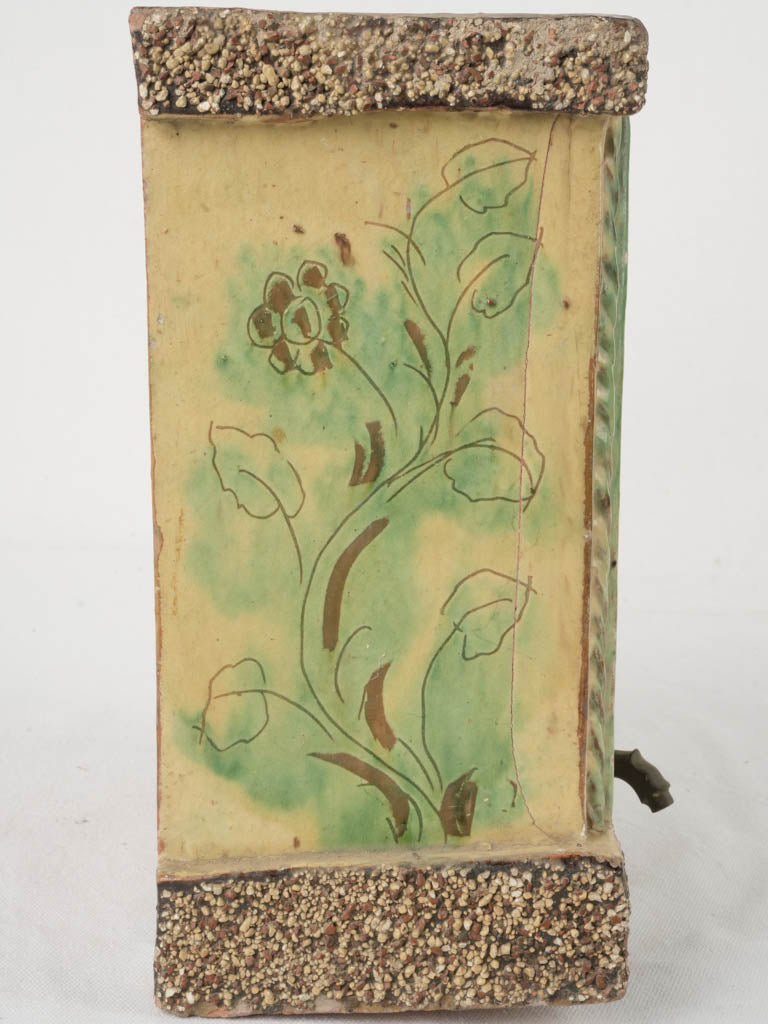 Artistic floral-patterned fountain