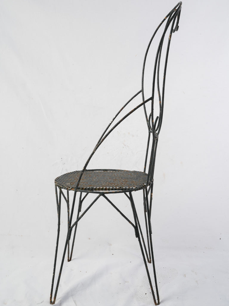 Perforated metal seat chairs