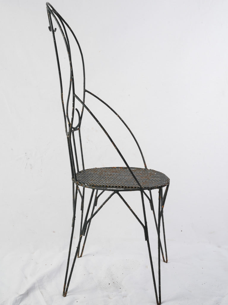 Graceful curved arm chairs