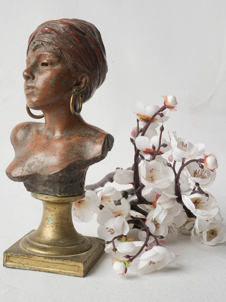 Patina-rich Orientalist bust figurine