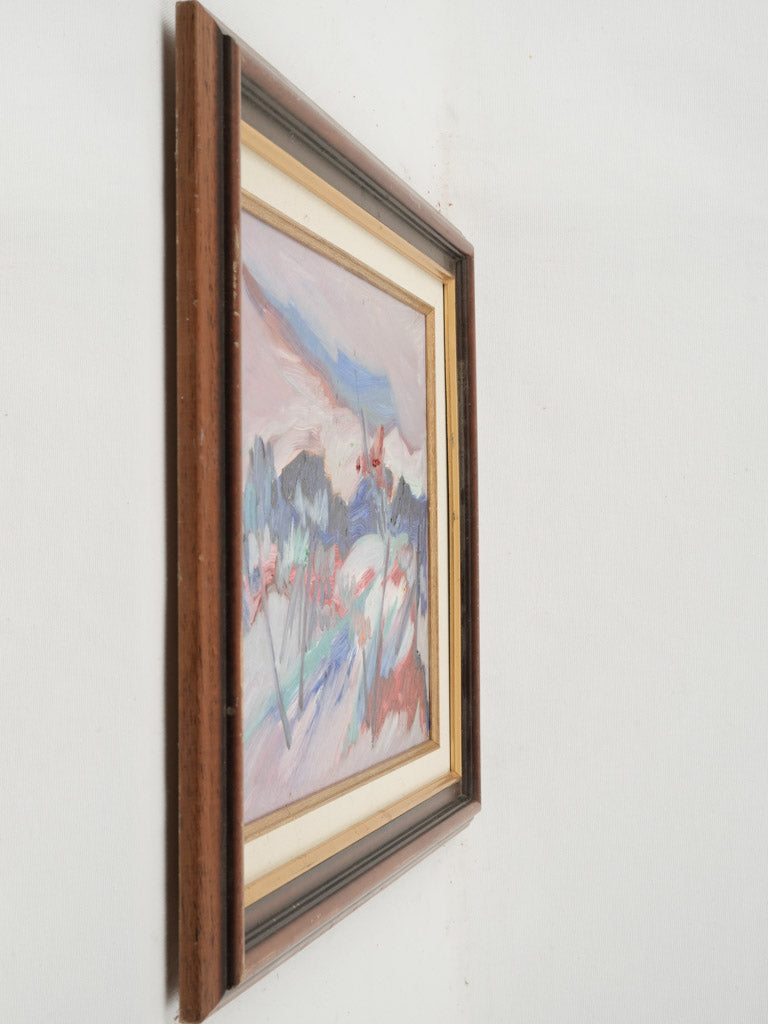 Vibrant abstract oil-on-canvas art from France