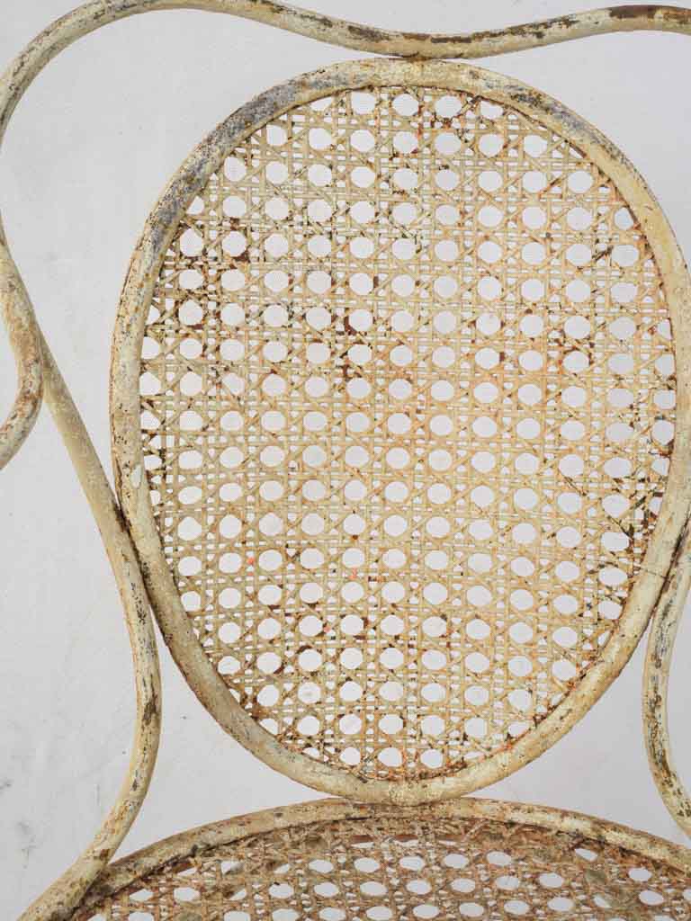 Timeless artistry wrought iron seat