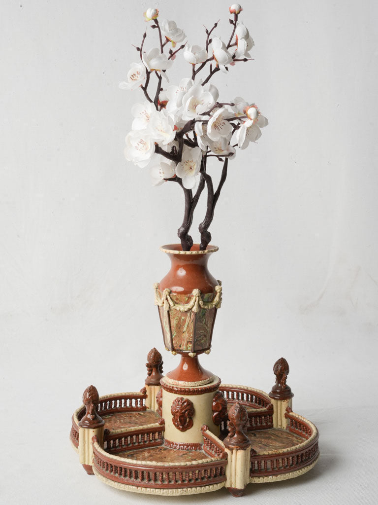 Prestigious ornate majolica urn