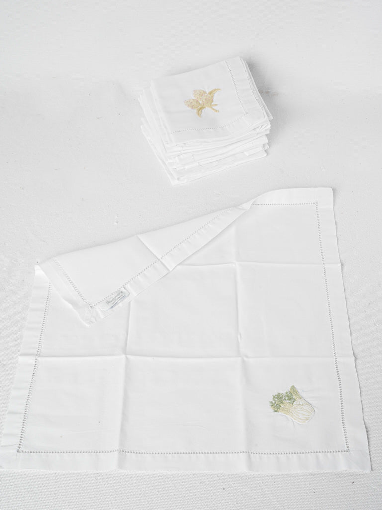 Farmhouse style linen dining napkins