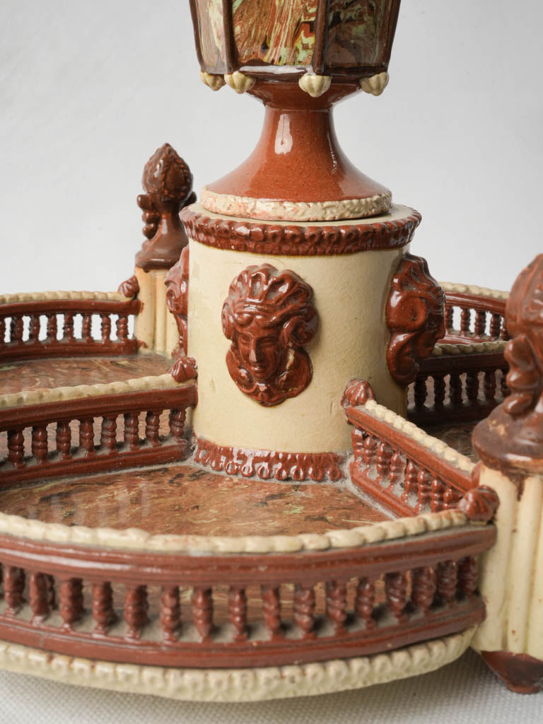 Elegant 19th-century dining centerpiece