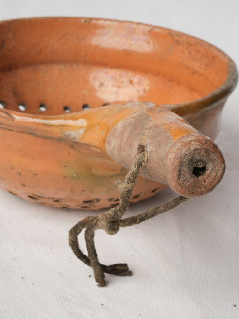 Rolled rim, handcrafted pottery bowl