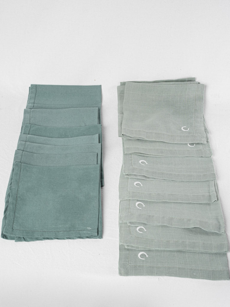 Provence-styled hemstitched napkins