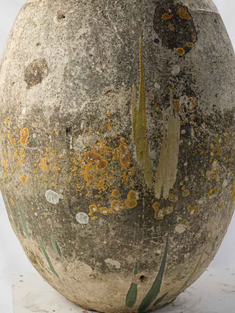 Artisanal repaired ceramic Biot jar