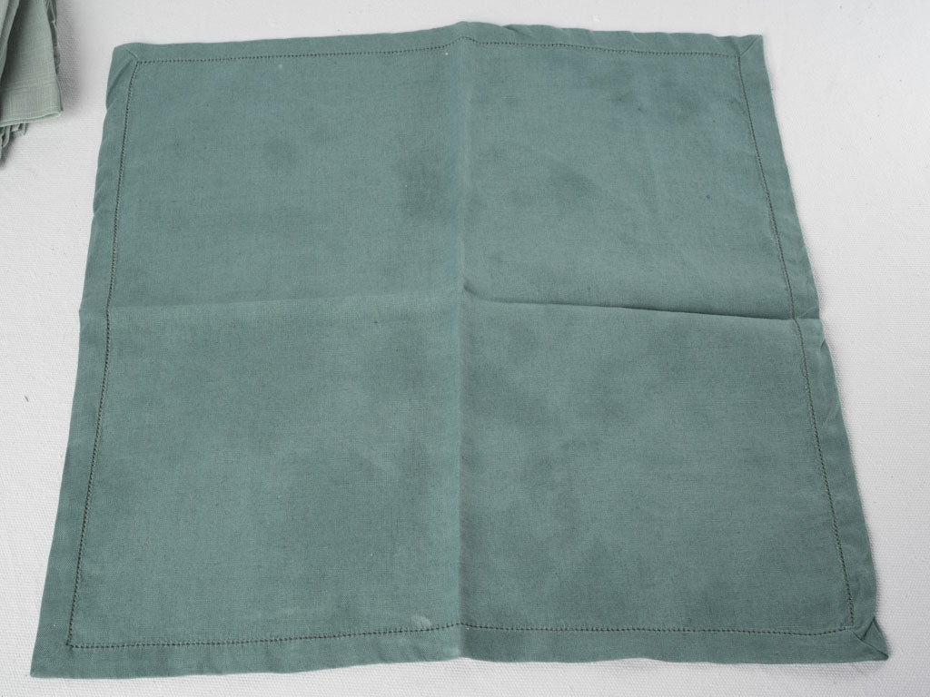 French heritage hemstitched linens