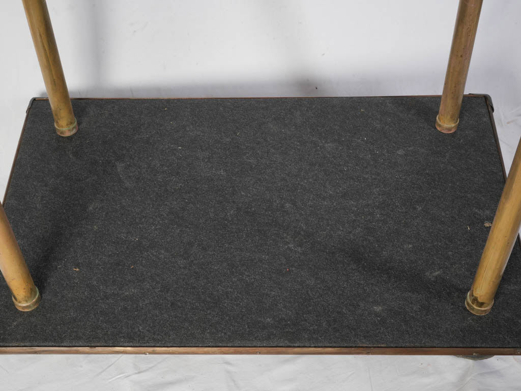 Mid- 20th Century Italian Hotel Bellman Trolley In Brass - 76¾"