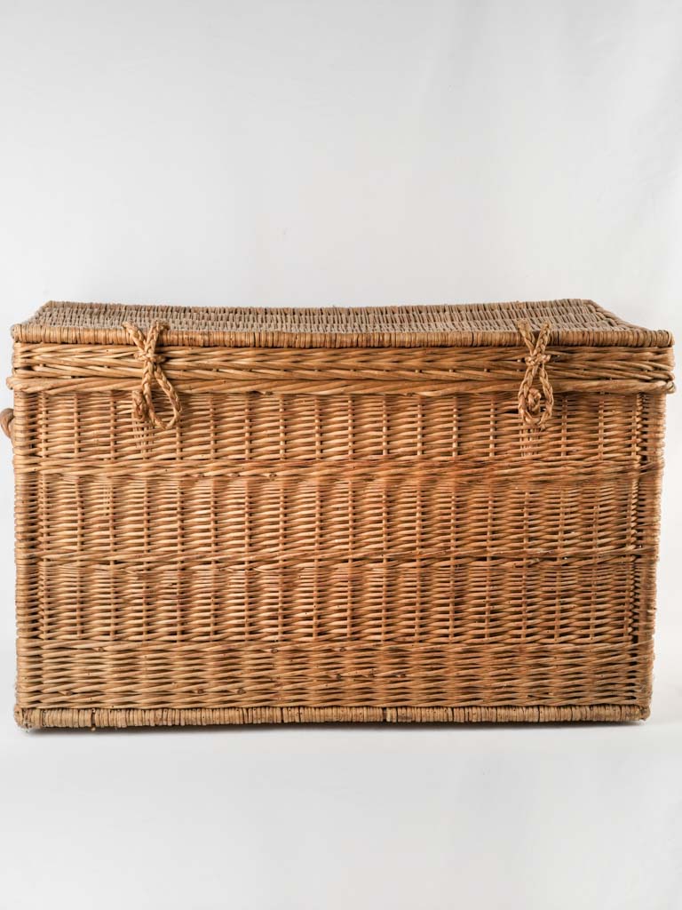 Charming mid-twentieth century wicker trunk