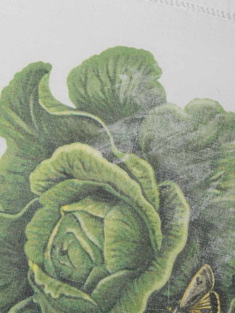 Handcrafted cabbage and butterfly serviettes