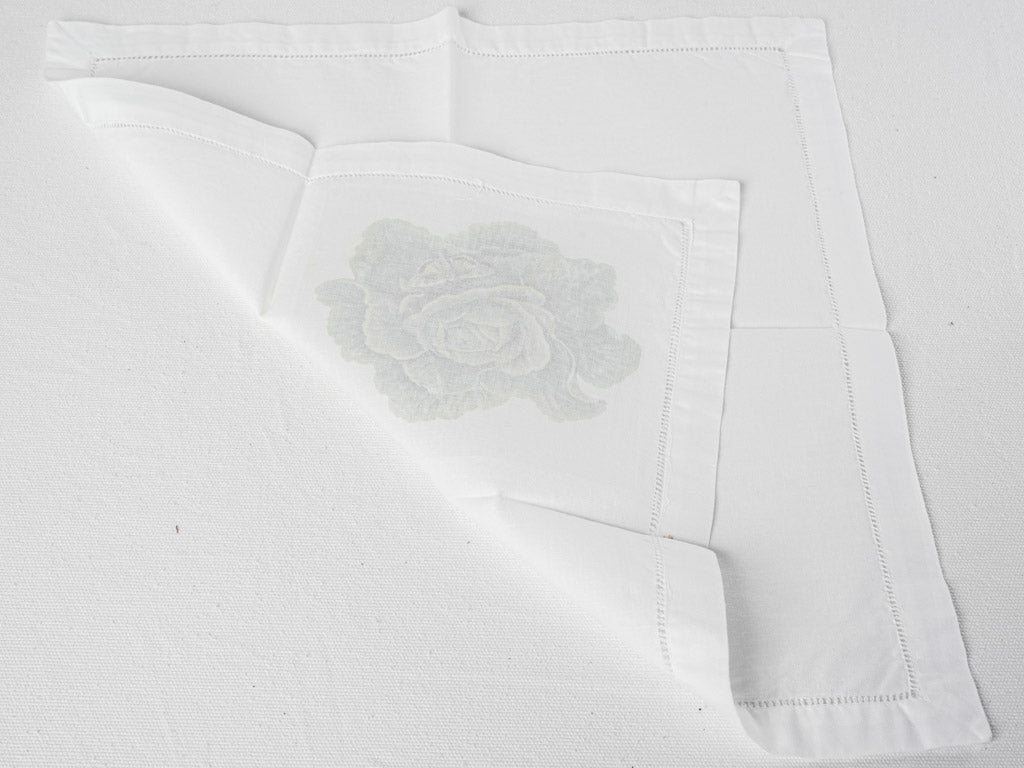 Rustic, handwoven butterfly and cabbage napkins