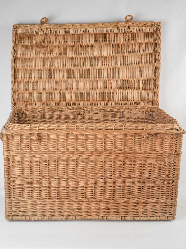 Fabulous Parisian vintage wicker luggage