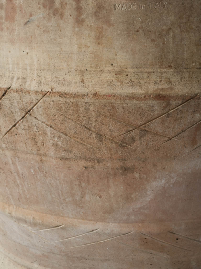 Substantial warm-toned Tuscan jar