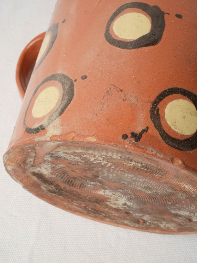 Antique Savoyard Slip-Decorated Terracotta Milk Pitcher - 6¾"