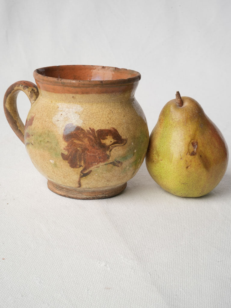 Vintage French glazed ceramic pot