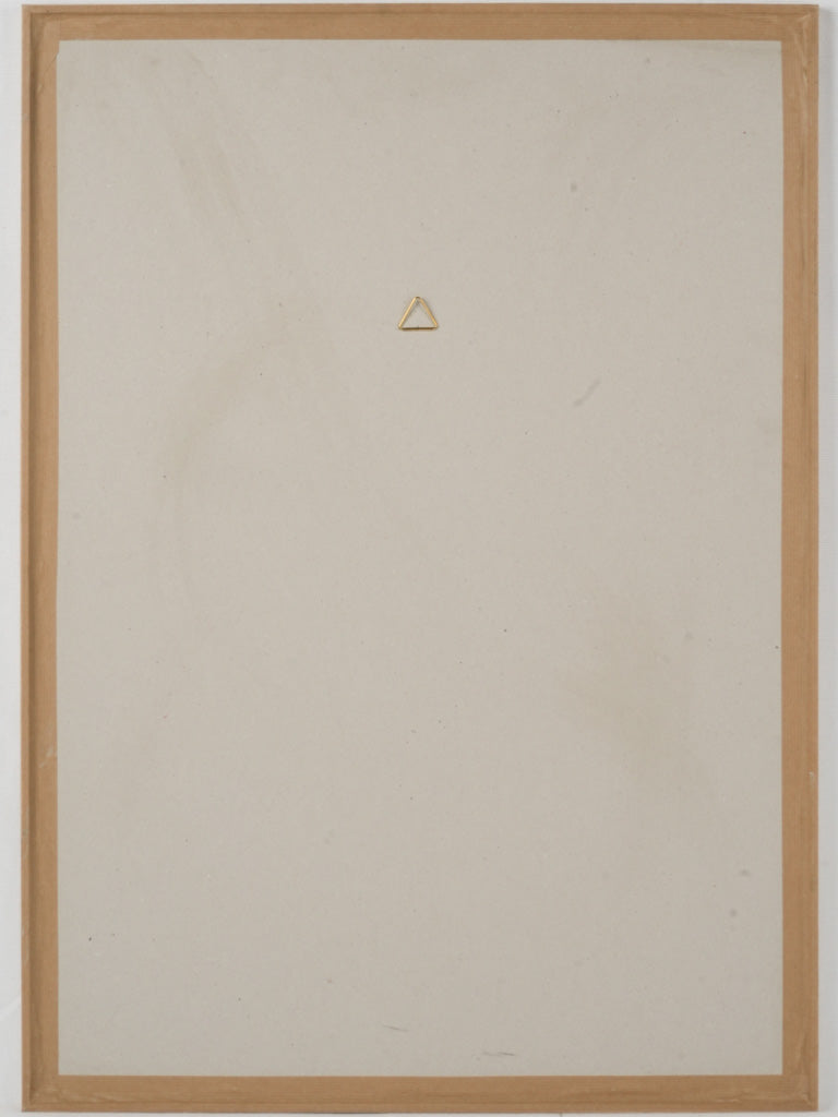 Pastel-rendered charming ironwork chair art