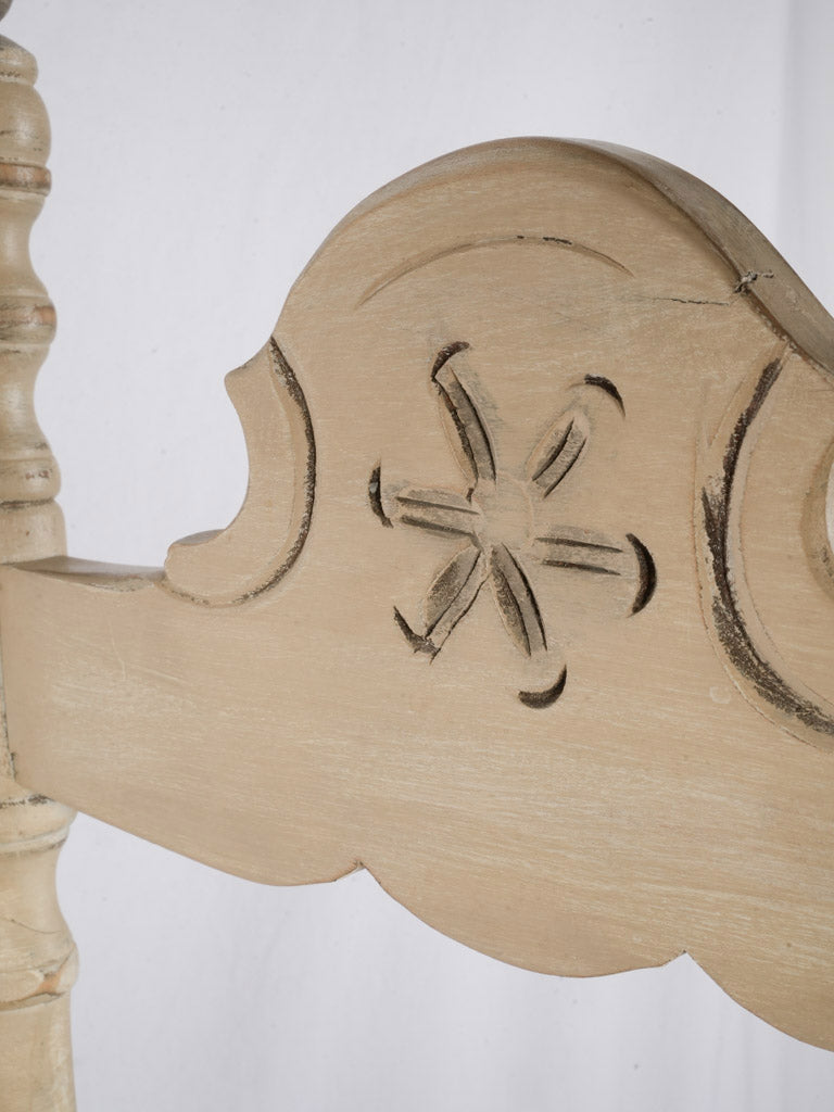 Set of Six French Country Ladderback Chairs w/ Rush Seats - 49¼"