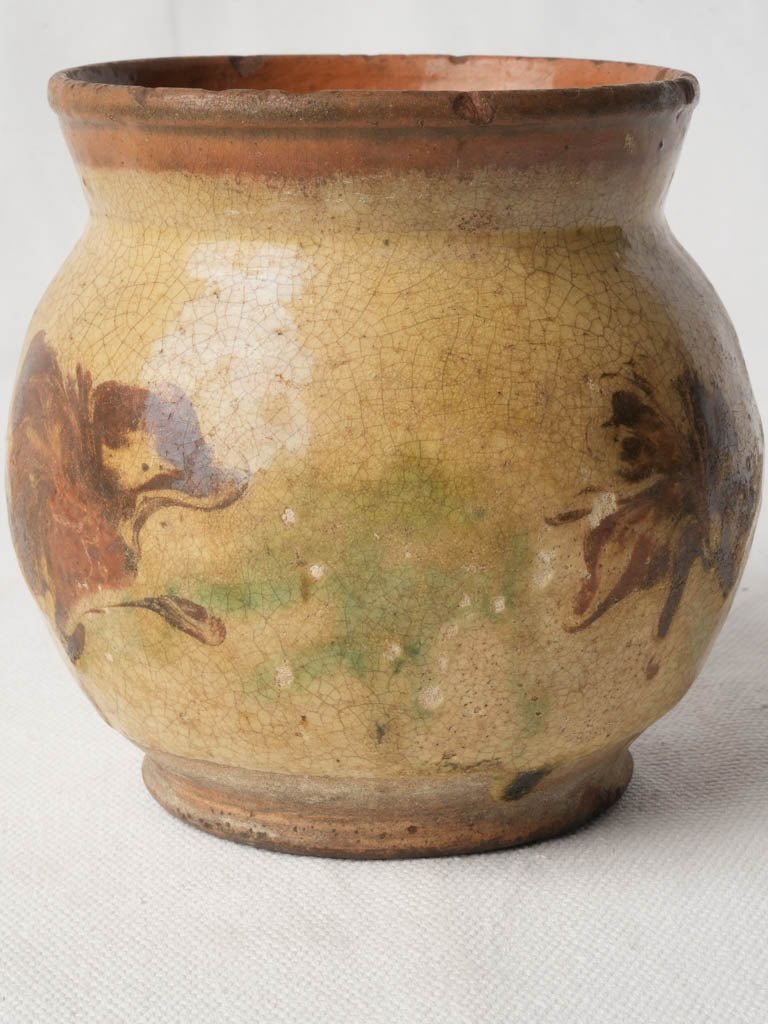 Classic rustic chipped rim jar