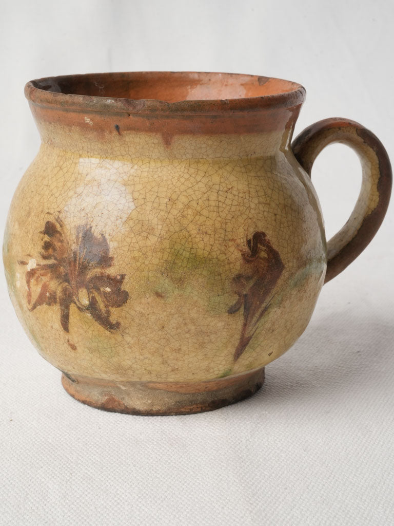 Rustic aged terracotta country pot