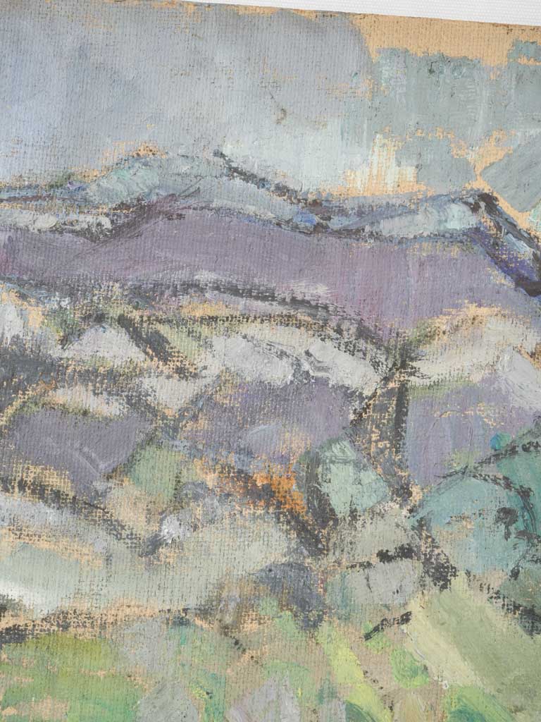 Atmospheric mid-century nature-inspired painting