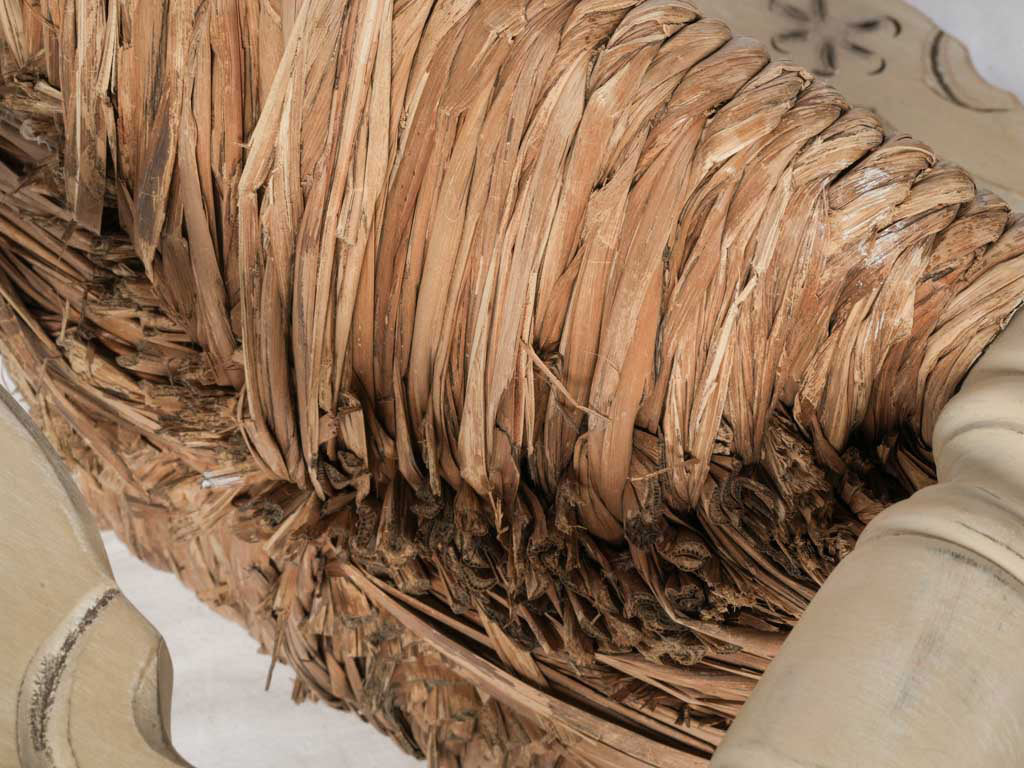 Set of Six French Country Ladderback Chairs w/ Rush Seats - 49¼"